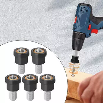 5 шт. Магнитные позиционирующие биты для отверток из стали для деревообрабатывающей доски 25mm