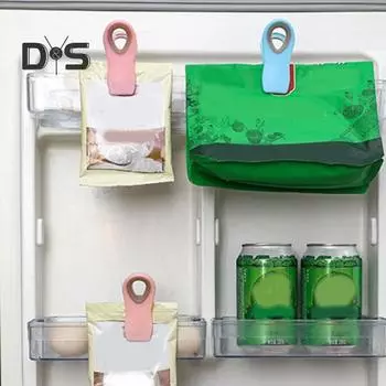 5 шт. магнитных зажимов для холодильника, сильные магнитные противоскользящие зажимы для чипов, влагостойкие, герметичные зажимы для пакетов для хранения продуктов циан