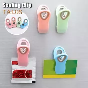 5 шт. магнитных зажимов для холодильника, сильные магнитные противоскользящие зажимы для чипов, влагостойкие, герметичные зажимы для пакетов для хранения продуктов розовый