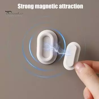 5 шт. Магнитный держатель для пульта дистанционного управления, настенное крепление, свободное отверстие, простая установка, самоклеящийся держатель для хранения пульта дистанционного управления для телевизора розовый