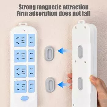 5 шт. Магнитный держатель пульта дистанционного управления настенное крепление свободное отверстие легко установить серый