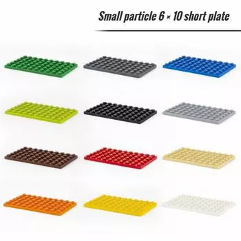 5 шт. Маленькая частица 3033 6x10 пластина строительный блок плоский DIY детали Buildmoc совместимый сборочный элемент творческий подарок игрушки