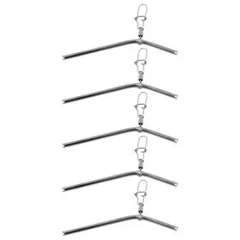 5 шт. Маленькая латунная трубка для рыболовных снастей 50/70/90 мм, противозапутывающие стрелы, маленькая медная трубка, балансировочный соединитель для морской рыбалки
