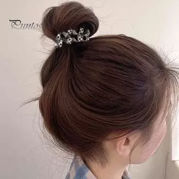 5 шт. маленькие спиральные резинки для волос, эластичные резинки для волос, женские регулируемые резинки для волос, универсальные резинки для волос зелёный