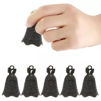 5 шт. Маленький звенящий колокольчик ретро-скульптура колокольчика молитва Гуаньинь колокольчик фэн-шуй антикварный колокольчик для украшения своими руками