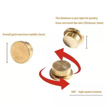 5 шт. маникюрные вращающиеся ювелирные аксессуары универсальные вращающиеся подшипники вращающиеся бусины для украшения ногтей