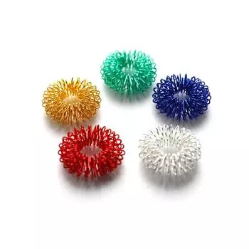 5 шт., массажер для пальцев, кольцо, точечный массаж, массажер для расслабления пальцев, инструмент для ухода за руками разноцветный