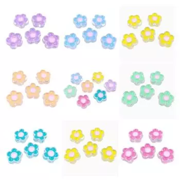 5 шт., материал ручной работы, модные ювелирные аксессуары, большие сливовые бусины для ожерелья, прозрачный браслет, изготовление капельных масляных бусин оранжевый