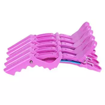 5 шт., матовый зажим для парикмахерской, зажим для волос, шпилька, захват, коготь фиолетовый