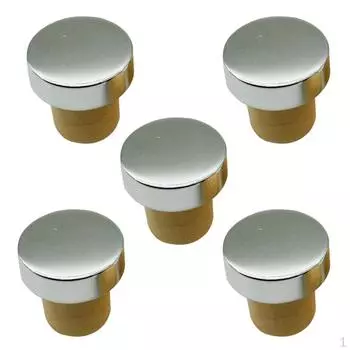 5 шт. Металлическая крышка для бутылки с полимерной пробкой, 4 цвета в наличии -