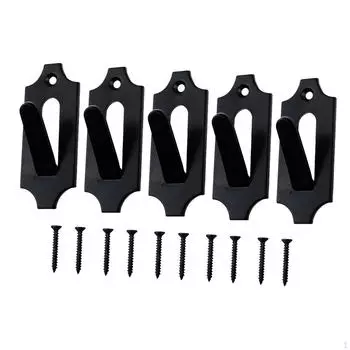 5 шт. Металлическая вешалка в виде черепа для оленей и мелкой дичи, простая установка 1 Hole Black