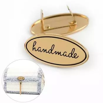 5 шт. Металлические этикетки ручной работы, бирка для сумки, кошелька, этикетки ручной работы, декоративная пряжка, застежка, пряжка, кожаное ремесло, швейные принадлежности своими руками