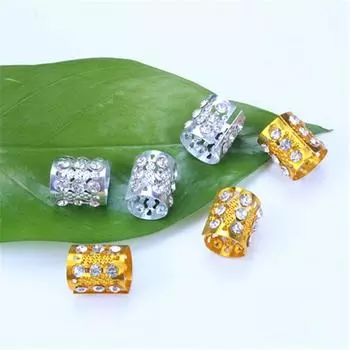 5 шт. металлические кольца для волос в африканском стиле, бусины, манжеты, трубки, подвески, дреды, косы для волос, ювелирные украшения, аксессуары