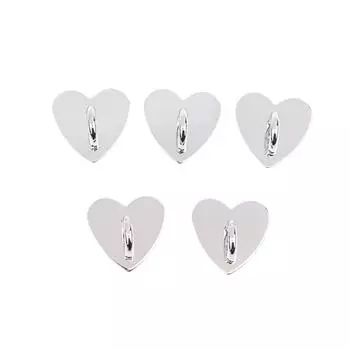 5 шт. металлический держатель для телефона в форме сердца с сердечком, кольцо для телефона с сердечком, самоклеящиеся крючки для подставки для мобильного телефона чёрный