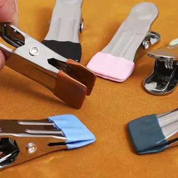5 шт., металлический помощник для рукоделия из кожи, шовный зажим, ручная работа, инструмент для фиксации кожи зелёный