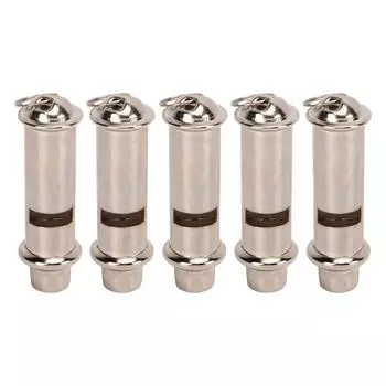 5 шт. Металлический свисток для экстренного выживания из нержавеющей стали, уличный свисток для тренера, судьи, полиции, охраны, школы