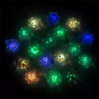 5 шт. милые мини светящиеся черепахи украшения для дома поделки миниатюрные фигурки кавайные настольные маленькие украшения аксессуары подарки