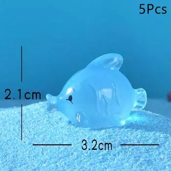 5 шт. милые смоляные украшения для аквариума с маленькими рыбками, интересные плавающие украшения, имитация мини-аквариума, аксессуары для аквариума