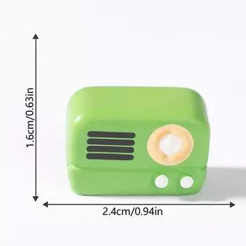 5 шт. милые стационарные радиоприемники ретро-предметы микроландшафтные украшения домашний декор для рабочего стола кукольный домик игрушки автомобиль аксессуары своими руками детские подарки