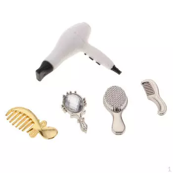 5 шт., милый фен, расческа, зеркальный комплект/12 кукольных домиков, подарки на Рождество и день рождения для мальчиков и девочек