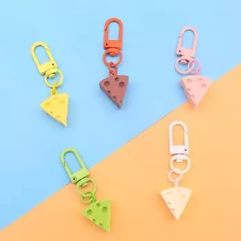 5 шт. милый сырный клин брелок мультфильм сделай сам сыр кулон брелок сумка Шарм для женщин мужчин One Size белый