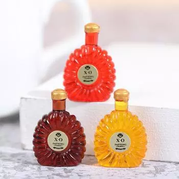 5 шт., мини-бутылки для вина, модель кукольного домика, миниатюра 1:12 для украшения кукольного дома коричневый