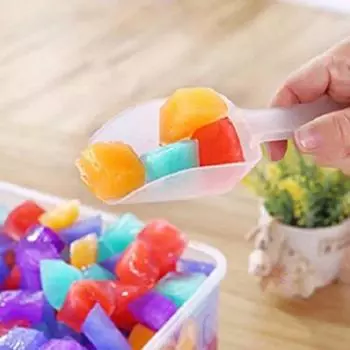 5 шт. Мини Пластиковая Лопатка Для Кухни Мука Еда Конфеты Мороженое Ложка Десерт Гранулы Конфеты Бобы Ложки Инструменты Для Шведского Стола