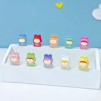 5 шт. Мини-светящиеся куклы, микропейзажи, миниатюры, украшения, креативные украшения для дома своими руками, аксессуары для интерьера автомобиля, подарки