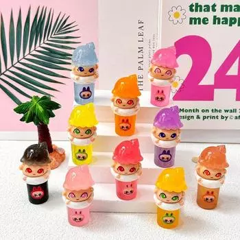 5 шт. Мини Светящиеся Украшения в виде Чашек Молочного Чая Поделки Сделай Сам Детская Спальня Гостиная Автомобильное Украшение Домашний Декор Полимерные Аксессуары