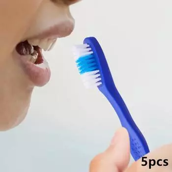 5 шт. мини-зубная щетка маленькая ложка зубная щетка тюремная портативная зубная щетка на палец предотвращает самоповреждение для тюремного реабилитационного центра 5pcs
