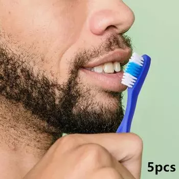 5 шт. мини-зубная щетка маленькая ложка зубная щетка тюремная портативная зубная щетка на палец предотвращает самоповреждение для тюремного реабилитационного центра one size