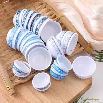 5 шт. миниатюрная миска, круглая миска, миска для фруктов, салатница, тарелка для супа, кукольный дом, кухонные аксессуары для столовой