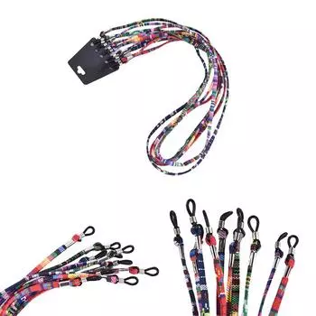 5 шт. микс красочные этнические хлопковые солнцезащитные очки шнур держатель фиксатор ремешок