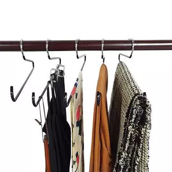 5 шт. многофункциональных вешалок для бейсбольных кепок, черные нескользящие держатели для кепок, органайзер для хранения кепок разных размеров 5pcs чёрный