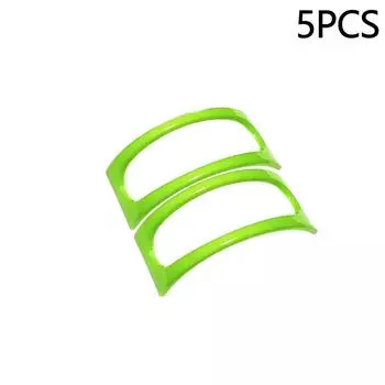 5 шт. многоразовый держатель для тако, мексиканская фиксированная стойка для блинов, красный/зеленый/желтый поднос для тортильи, держатель для поддона для еды, моющиеся кухонные принадлежности зелёный