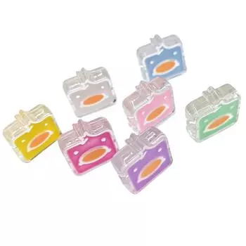 5 шт. модные квадратные акриловые маленькие желтые утки свободные бусины DIY ювелирные аксессуары изготовление браслета и ожерелья жёлтый