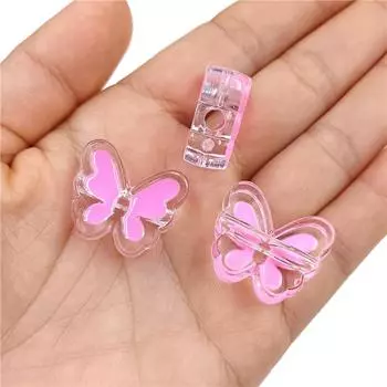 5 шт. модные материалы ручной работы «сделай сам» для изготовления браслета и ожерелья акриловая живопись маслом крест-отверстие бабочка/морская звезда бусины Starfish зелёный