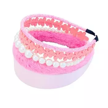 5 шт. Модные повязки на голову для женщин, девочек, жемчужные резинки для волос, универсальная простая повязка на голову, обруч для волос, набор аксессуаров для волос, головной убор