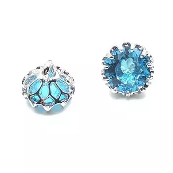 5 шт. модных пуговиц с драгоценными камнями, красивые рубиновые сапфировые металлические пуговицы на ножке, женская одежда, швейные принадлежности 12mm белый