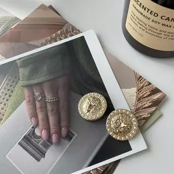 5 шт. модных пуговиц в виде оленя 18/23 мм золотистого цвета, металлические пуговицы в виде головы оленя, аксессуары для шитья одежды своими руками 18mm золотой