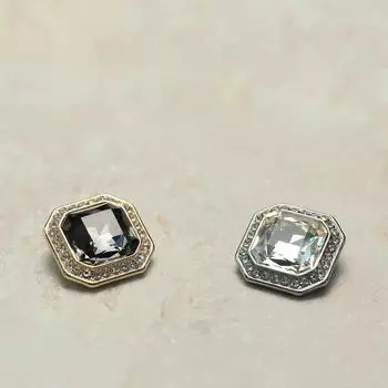 5 шт. модных ромбовидных пуговиц 20 мм высокого качества квадратные металлические пуговицы на ножке декоративные пуговицы для одежды 20mm