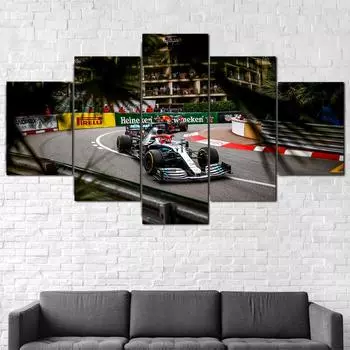 5 шт. Монако GP F1 Track Льюис автомобиль холст печать плакат настенный художественный декор картины домашний декор без рамки абстрактные картинки HD печать