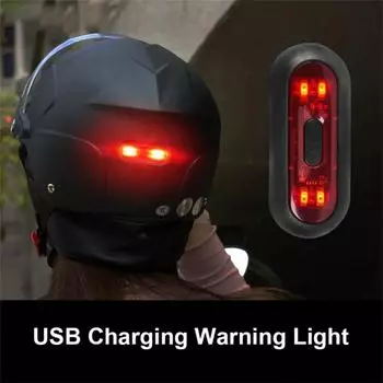 5 шт. мотошлемный фонарь Luces Para Casco велосипедный задний фонарь для мотоциклетного шлема сигнальная лампа безопасности предупреждающая задняя лампа водонепроницаемый светодиодный фонарь