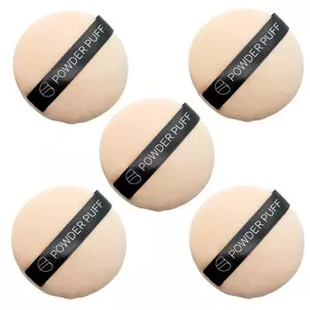 5 шт., мягкая подушка для макияжа, мягкая губка, слойка, сухой консилер, основа для глаз, лица, гладкие косметические спонжи для макияжа, используются для сухого и влажного макияжа One Size бежевый