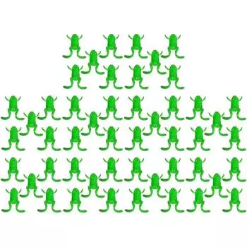 5 шт., мягкая приманка в виде лягушки, 10 г, плавающая приманка в виде лягушки на ножках для ловли окуня (зеленый)