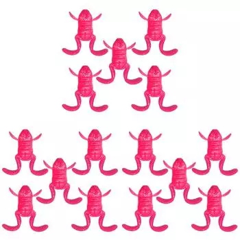 5 шт., мягкая приманка в виде лягушки, 10 г, плавающая приманка в виде лягушки на ножках для ловли окуня (розовый)