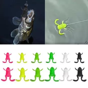 5 шт. мягкие рыболовные приманки искусственные лягушки рыболовные приманки свимбейт поверхностные плавающие приманки приманки для рыбалки на открытом воздухе 5 разноцветный