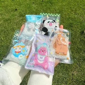 5 шт. мультфильм охлаждающий небольшой пакет со льдом мгновенные холодные пакеты одноразовые мешки со льдом длительный холодный герметичный контейнер для воды для путешествий и спорта