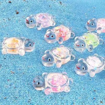 5 шт. мультяшная миниатюрная черепаха-зыбучий песок ландшафтное украшение светящаяся черепаха настольные украшения своими руками домашнее украшение подарки A5