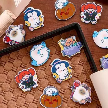 5 шт. мультяшная новинка на Хэллоуин брошь милый значок тыквы-призрака креативные забавные значки одежда рюкзак аксессуары подарки